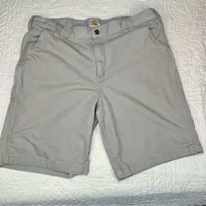 Carhartt Shorts Mens 40 Brown Relaxed Fit Rugged Flex Canvas Utility Pocket 9”